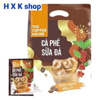 Túi 25 gói x22 g cà phê coffee house sữa đá, date 4/2025