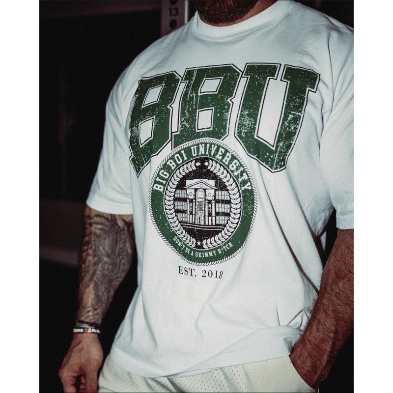 Áo Cbum oversize phong cách thể thao hình in University 100% cotton