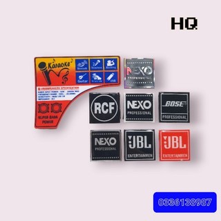Tem dán thùng loa nhiều mẫu, jbl, nexo, rcf, bose