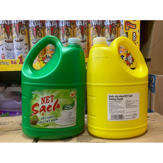 Nước Rửa Chén NET Sạch Can 3.8Kg - MẪU MỚI