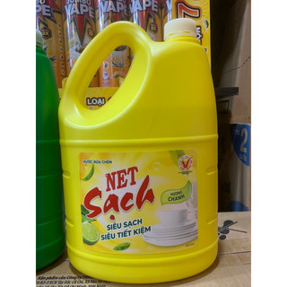 Nước Rửa Chén NET Sạch Can 3.8Kg - MẪU MỚI