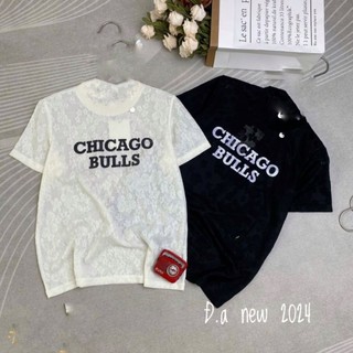 Áo ren mỏng hoa chữ hàng QC