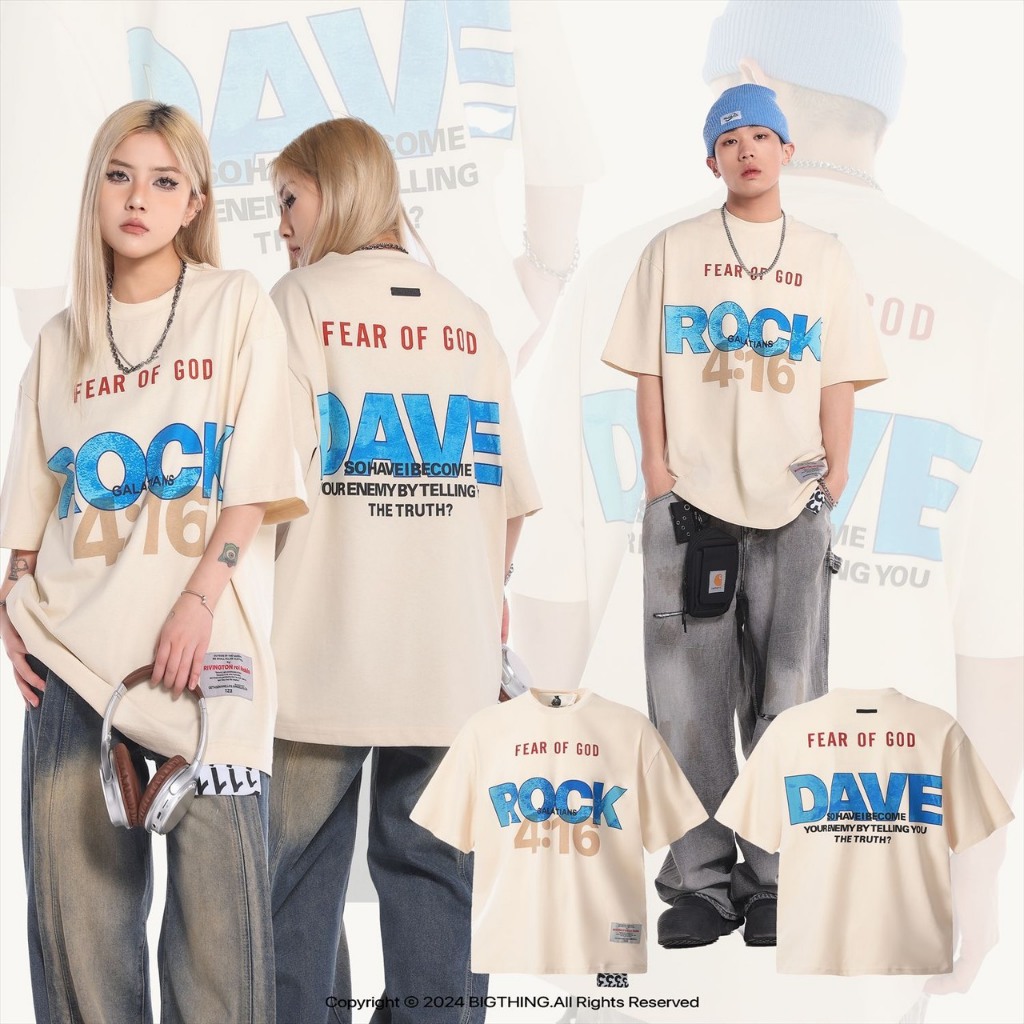 TEE FOG ROCK DAVE ss24 oversize