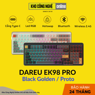 Bàn phím cơ Không Dây Dareu EK98 Pro, Led RGB, Kết Nối 3 Modes (Hàng Chính Hãng)