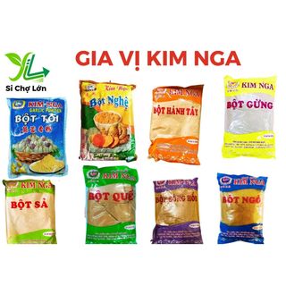 Bột gia vị kim nga bột tỏi, bột hành, bột nghệ, bột gừng, bột xả, bột ngò, bột quế, bột bông hồi....