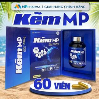  Kẽm MP Zinc viên uống bổ sung Kẽm Gluconate hỗ trợ sức khỏe 60 viên  60 ngày  Kẽm MP 