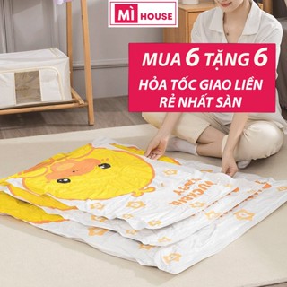 [6 TẶNG 6❤️] Túi Hút Chân Không Đi Du Lịch Đựng Quần Áo, Gấu Bông, Chăn Ga, Mền, Nệm Tiện Lợi - Mì House