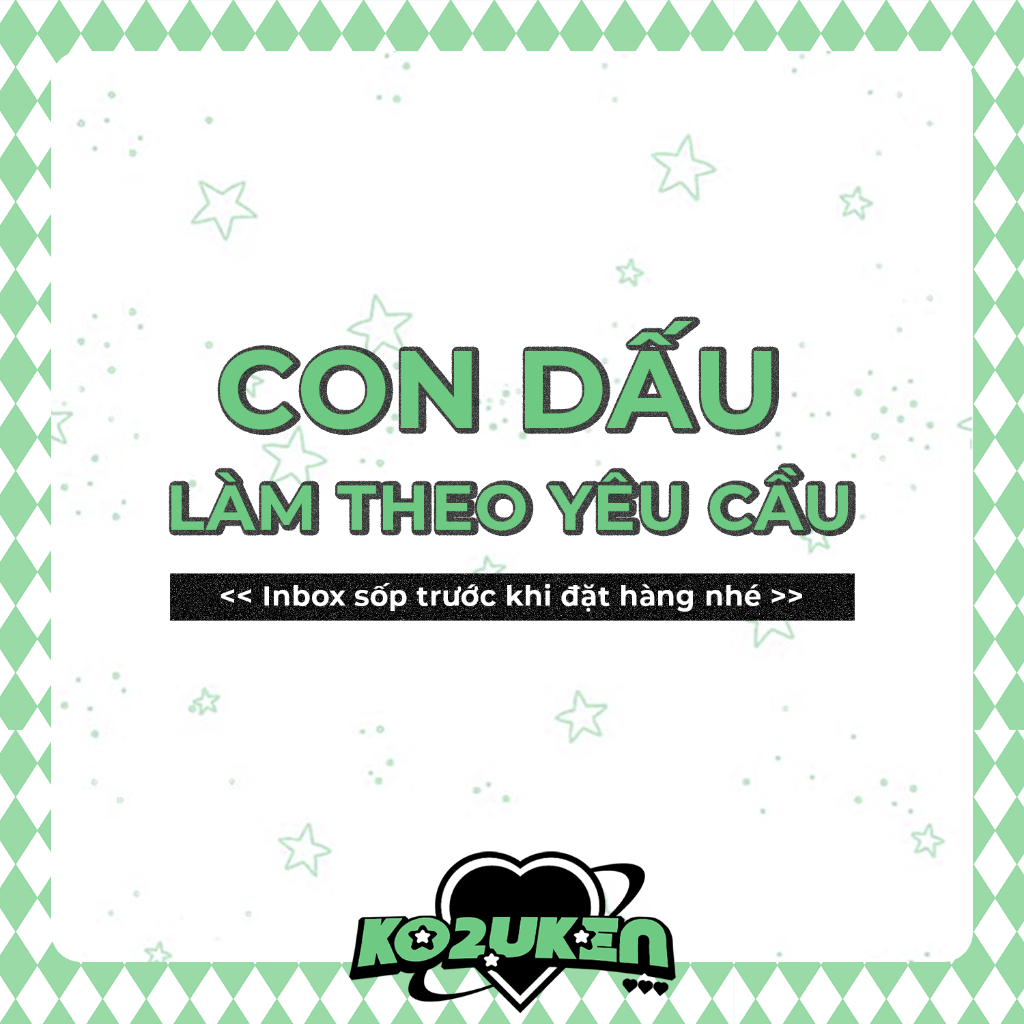 Con dấu theo yêu cầu (INBOX shop trước khi đặt hàng)