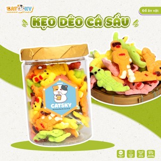 Kẹo dẻo cá sấu CATSKY FOOD đồ ăn vặt HŨ 300G