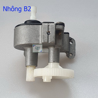 Cốt 6mm, cốt trục 6mm quạt B2, mặt bạc trước, nhông đảo quạt B2