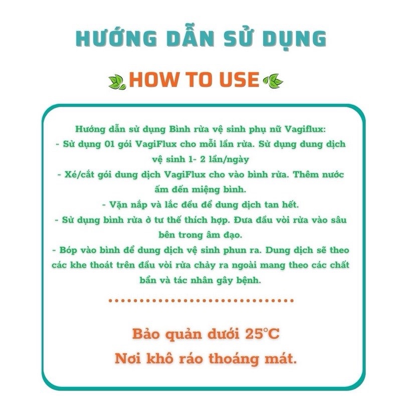 Combo 2 bình rửa âm đạo Vagiflux, 2 bình xịt và 2 ống dung dịch, dung dịch vệ sinh rửa phụ khoa sâu