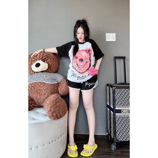 Sét bộ nữ in hình GẤU siêu CUTE. Độ bộ nữ mặc ở nhà thoáng mát - Thoitrangtrend1