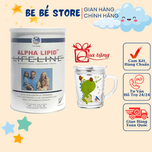 Sữa Non Kháng Thể Alpha Lipid Lifeline Chính Hãng 450g