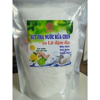 Set pha 10 lít nước rửa chén đậm đặc
