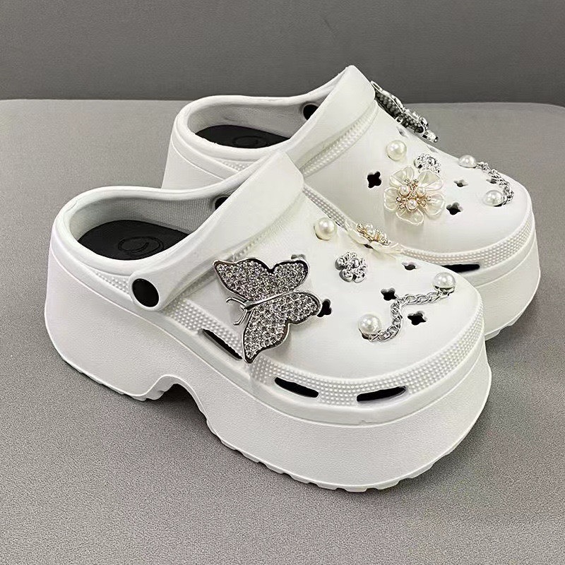 DÉP SỤC ĐẾ CAO 9 CM QUAI HẬU NHIỀU MÀU BASIC CHỐNG TRƠN TRƯỢT