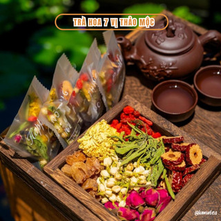 Trà Hoa 7 Vị Thảo Mộc - Dưỡng Nhan, An Thần Bổ Máu, Thanh Nhiệt Giải Độc Cơ Thể