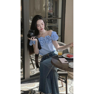 Áp trễ vai hoa to chouchou