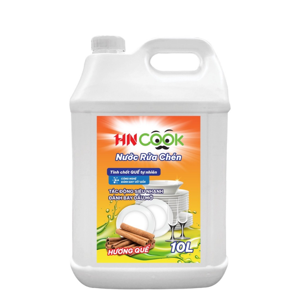 Nước Rửa Chén HNCOOK Hương Chanh/Hương Quế 10L Chính Hãng