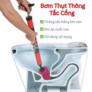 Súng Thông Tắc, Thụt Thông Cống Bằng Khí Nén - Cây Thông Bồn Cầu Bồn Rửa ,Thông Tắc Cống Thoát Nước Sàn