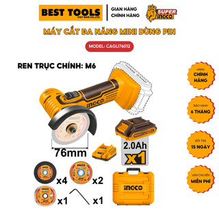 Máy cắt đa năng cầm tay pin 20v ingco cagli7601