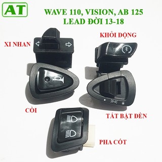 Bộ 5 nút công tắc xe wave s110 , rsx 110, vision, ab 125 lead đời 2013-2018
