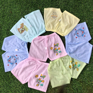 Quần Đùi Cotton In Hình Dễ Thương Cho Bé