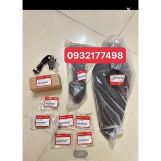Full bộ dè biển số + 4 con chốt bắt dè + 4 bạc đệm zin hãng Honda