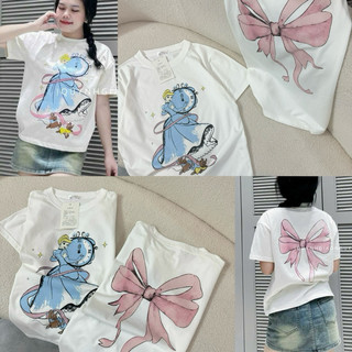 ÁO PHÔNG, ÁO THUN PNB CÔ TIÊN LƯNG IN NƠ COTTON MỀM MẠI MẶC MÁT