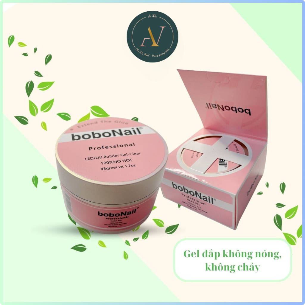 Gel đắp móng không nóng Bobo -chất gel đặc không chảy - Gel lạnh, cao cấp, chính hãng- chuyên dụng l