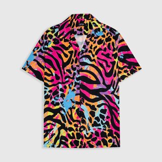 Áo sơ mi TOPGU họa tiết Vẩy Sơn, vải lụa thoáng mát. Nam Menswear