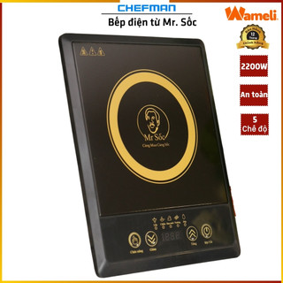 Bếp từ M.r Số c cao cấp mặt kinh cường lực chịu nhiệt siêu nền, Nhiều chế độ nấu, màn hình cảm ứng