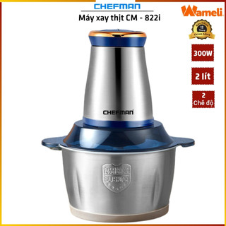 Máy xay thịt Chefman CM-822i, Máy xay thịt đa năng chính hãng, có cối bóc hành tỏi. Bảo hành 12T