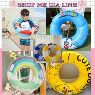 Phao bơi vòng tròn cho bé trai 3-8 tuổi và 5-15 tuổi -kèm bơm tay