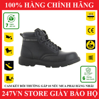 Giày bảo hộ lao động nam ⚡ freeship ⚡giày bảo hộ jogger x1100n da thật, chống va đập mạnh