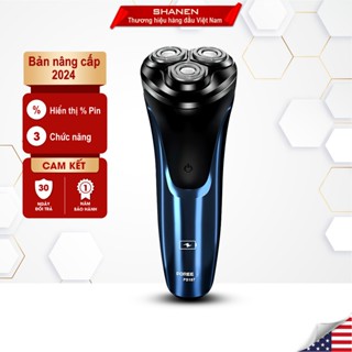 Máy cạo râu thông minh POREE PS197- Shanen , cạo cực nhanh không đau rát, kháng nước, chống kẹt râu, Sạc pin nhanh