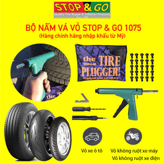 (Chính hãng) Bộ súng vá lốp xe không ruột  Stop&Go 1075