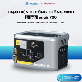 Siêu Phẩm Camping Trạm Điện LiTHELi Eclair 700 (Max 1200W – 190.000mAh – 668Wh – 220V)