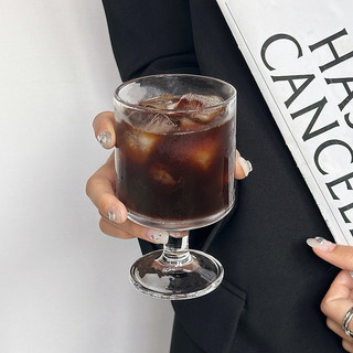 Ly thuỷ tinh vintage 220ml trơn decor