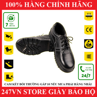 Giày bảo hộ lao động nam sami 20 ⚡ freeship ⚡ da chất lượng cao, chống thấm nước