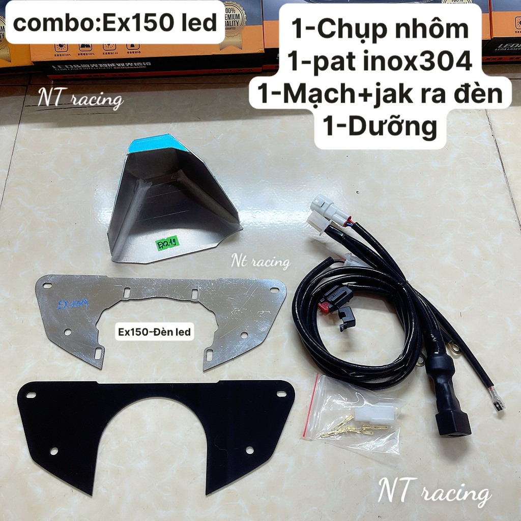 Pat gắn bi cầu led cho Ex150 , 155