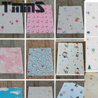 Xốp dán tường hoạt hình cho bé dày 5mm khổ lớn 70 x 77cm ( Miếng xốp dán tường)