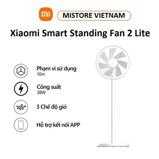 Quạt đứng Xiaomi Mi Smart Fan 2 Lite thông minh kết nối Wifi app MiHome