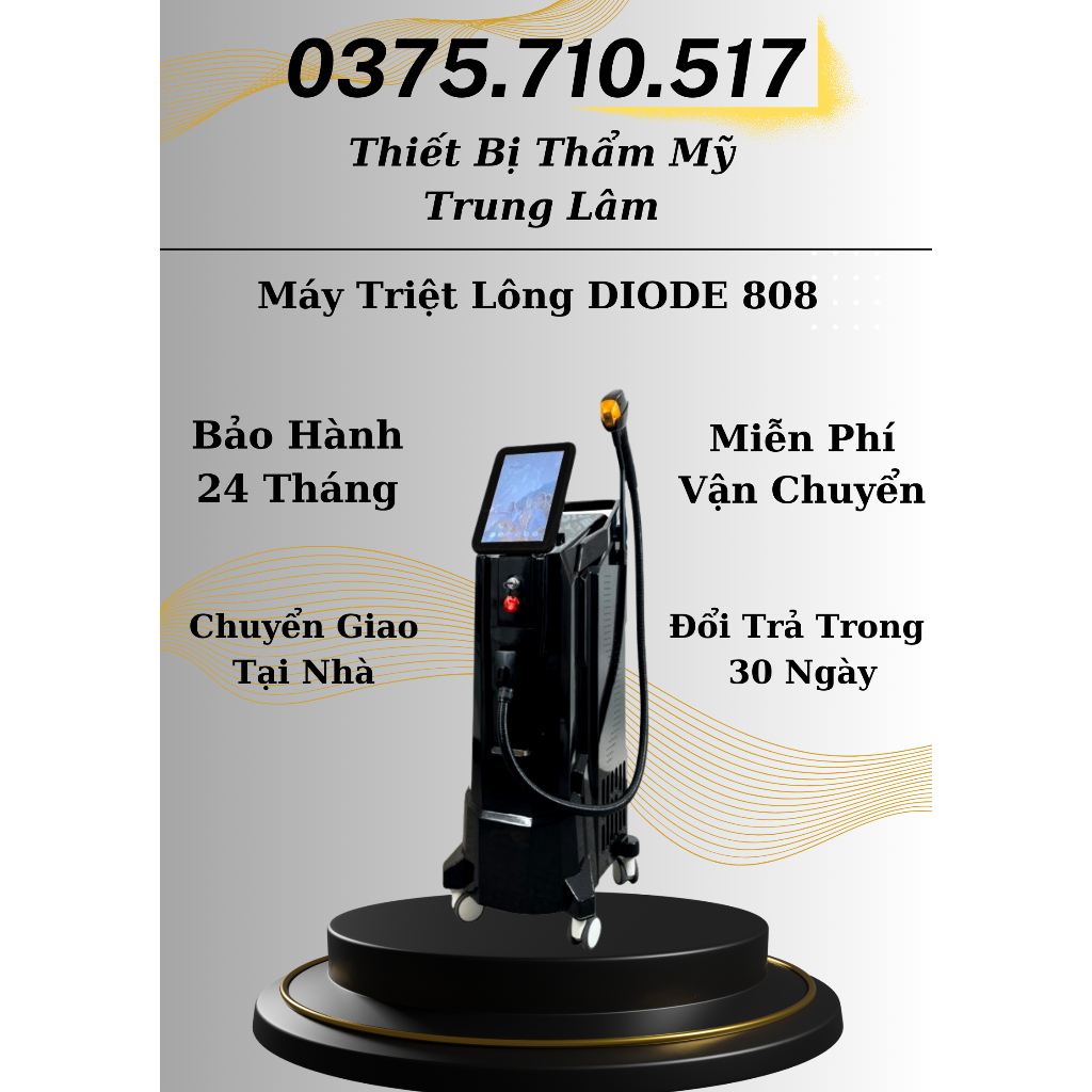 [TL Medical Spa] Máy Triệt Lông Diode Laser 808 Druss Sila | 12 Thanh Diode Laser