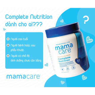 Sữa Dinh Dưỡng Mama Care Complete Nutrition - Sữa Bột Bổ Sung 32 Loại Vitamin Và Khoáng Chất