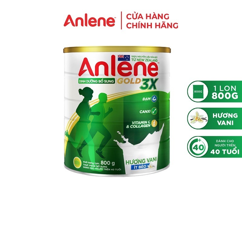 [LON 800G] Sữa Anlene Gold 3X Hương Vani