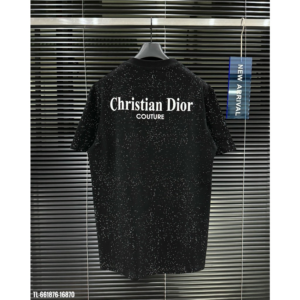 🔥Hot🔥Áo thun Dior in chữ phối vẩy sơn thiết kế hot trend Nam nữ New 2024