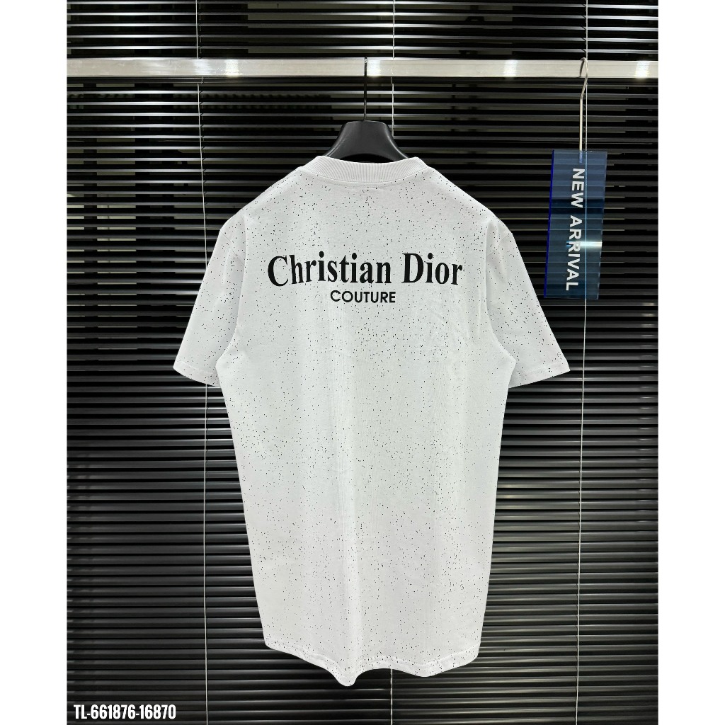 🔥Hot🔥Áo thun Dior in chữ phối vẩy sơn thiết kế hot trend Nam nữ New 2024