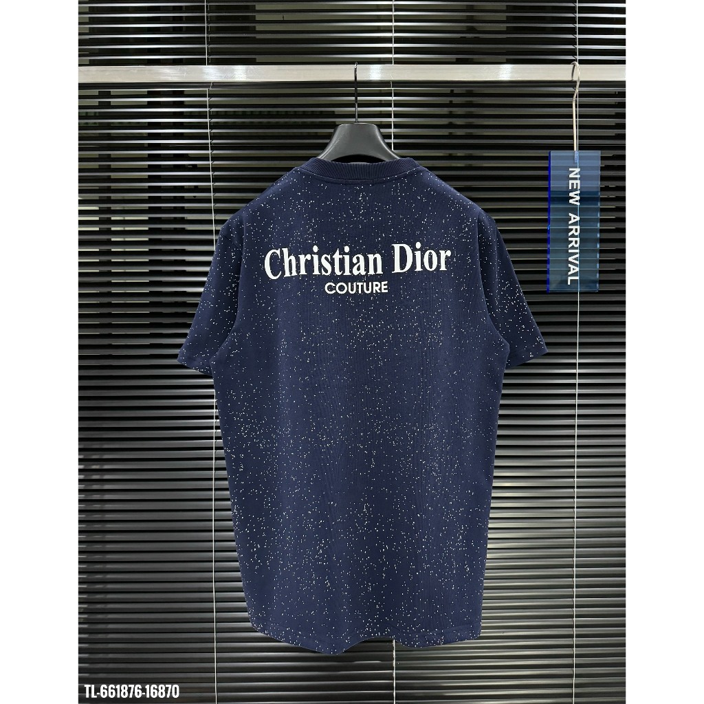 🔥Hot🔥Áo thun Dior in chữ phối vẩy sơn thiết kế hot trend Nam nữ New 2024