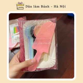Combo bánh sinh nhật , bộ không nến, Phụ kiện bánh sinh nhật bánh kem