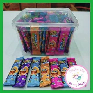 Bán sỉ kẹo C nổ hộp 100 gói 2g hương vị trái cây bùng nổ ngon hấp dẫn, đồ ăn vặt trung, đồ ăn vặt cổng trường hot nhất